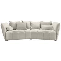 Boxspringová pohovka SOFI, béžová - černá/béžová, Moderní, textil (294/93/152cm) - Premium Living