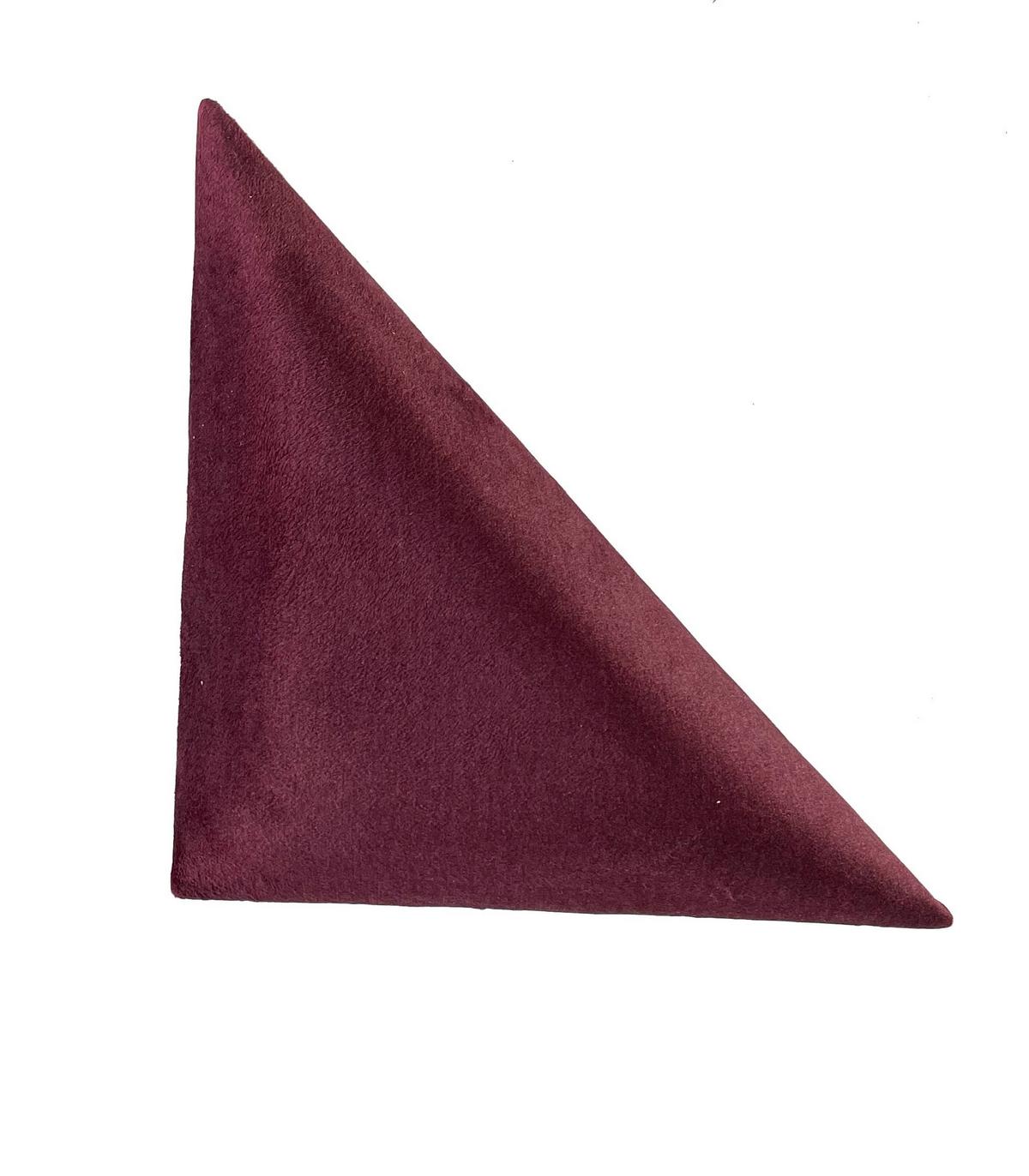 čalúnený panel 2ks, 30x30cm trojuholník, bordová - bordová, Basics, textil (29,5/29,5/4cm) - MID.YOU