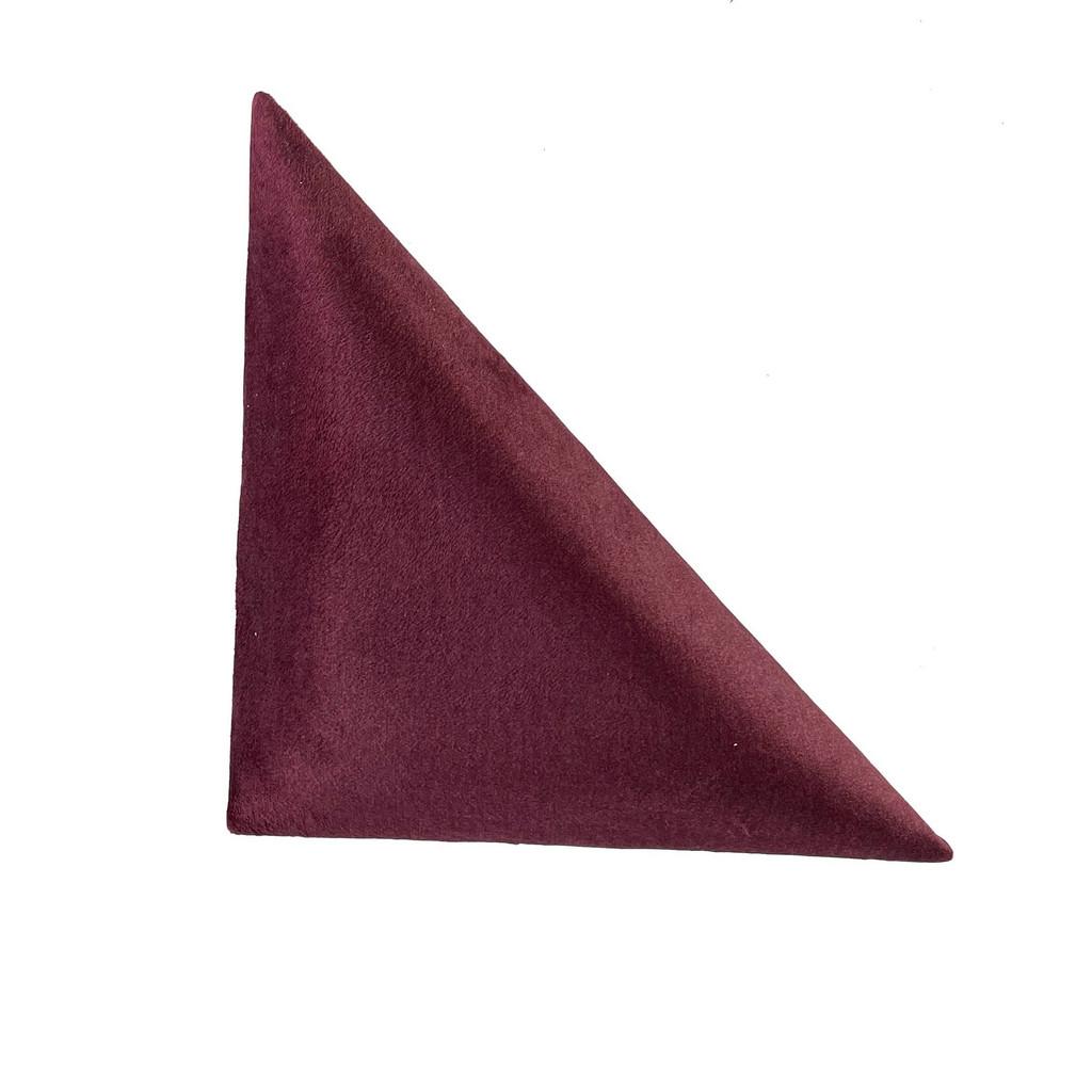 Wandpolster 2er-set 29,5x29,5 Dreieckig, Bordeaux
