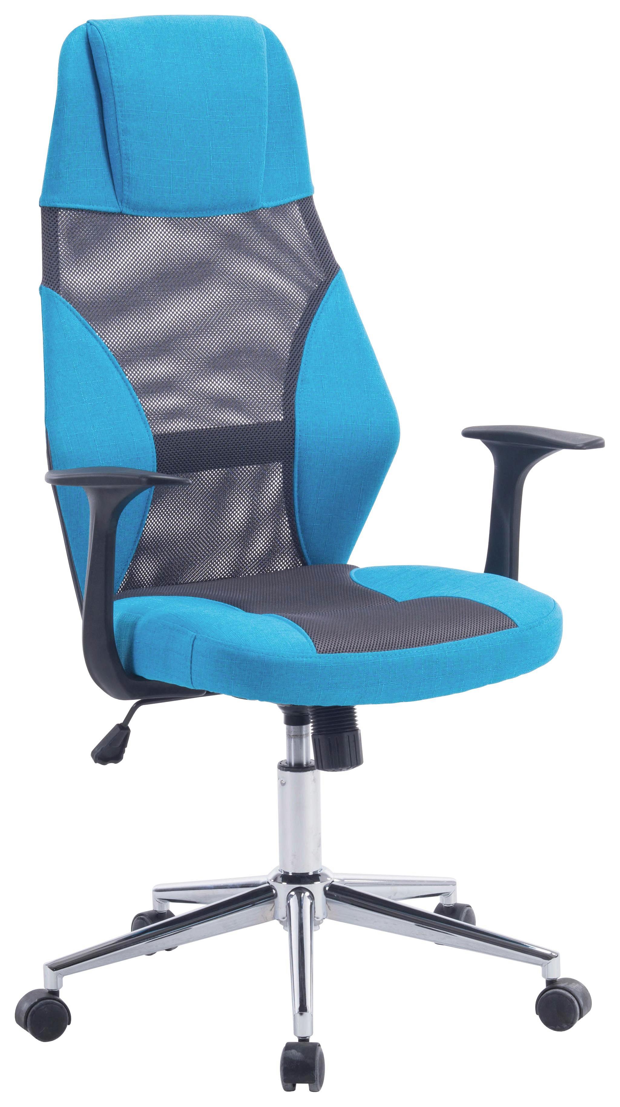 Forgószék Bali - Króm/Szürke, modern, Műanyag/Fém (64/111-121/58cm)