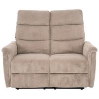 2-sitzer-sofa Xeno Hellbraun B: 131 Cm - Hellbraun/Schwarz, Design, Textil/Metall (131/108/89cm) - Livetastic