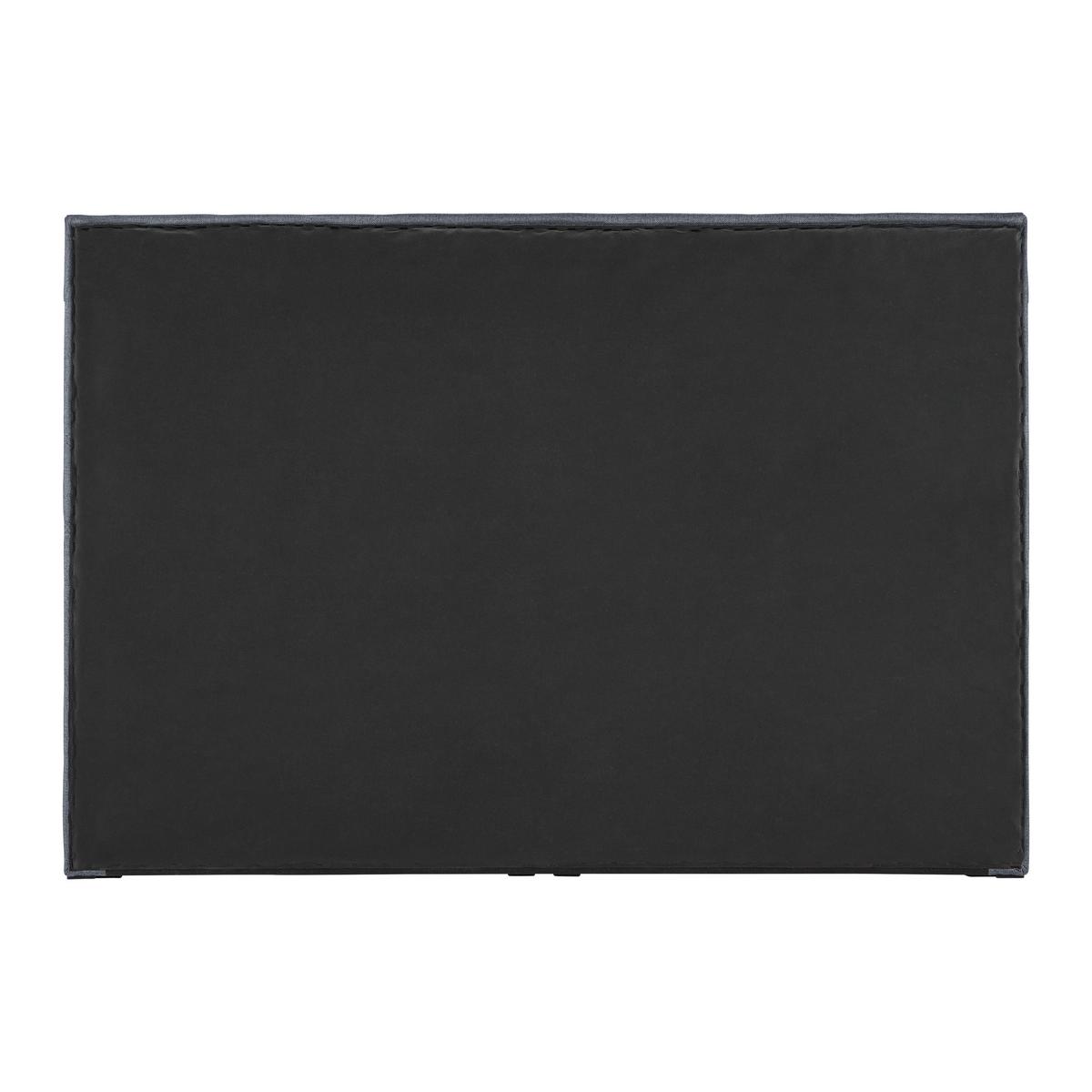Boxspring posteľ s topperom Rosa 140x200 cm, tmavosivá - čierna/sivá, Modern, drevo/kompozitné drevo (140/200cm) - Bessagi Home