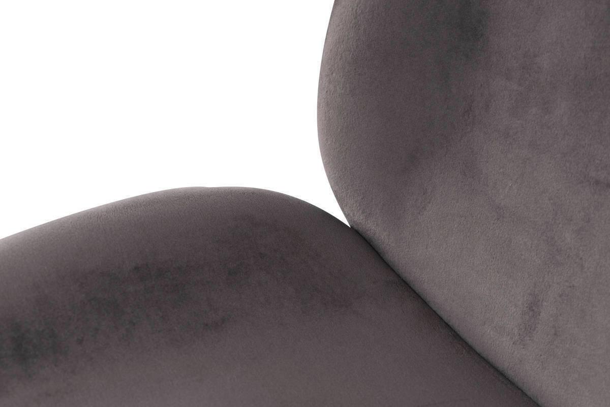 Sada stoličiek sivá - sivá/mosadzná, Modern, kov/plast (47/90/59cm) - Kayoom