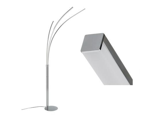 Led Stojacia Lampa Maja V: 215cm, 6,2 Watt - chrómová/strieborná, kov (80/58/215cm) Led Stojacia Lampa Maja V: 215cm, 6,2 Watt - chrómová/strieborná, kov (80/58/215cm)