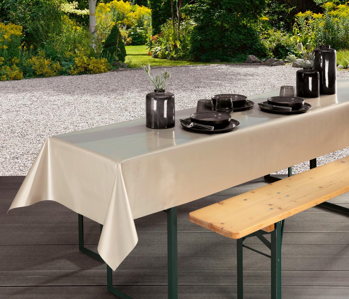 Tischdecke Party - Gelb/Rot, LIFESTYLE, Kunststoff (100/250cm)