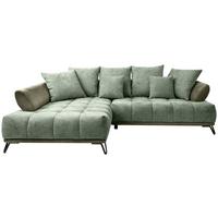 LARGO, ľavá, zelená, potreba šírky dverí 90 cm - čierna/zelená, Modern, kov/textil (184/262cm)