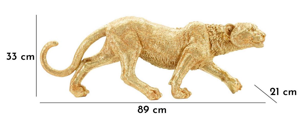 Skulptur Kunststoff, Gold - Basics, Kunststoff (89/33/21cm)