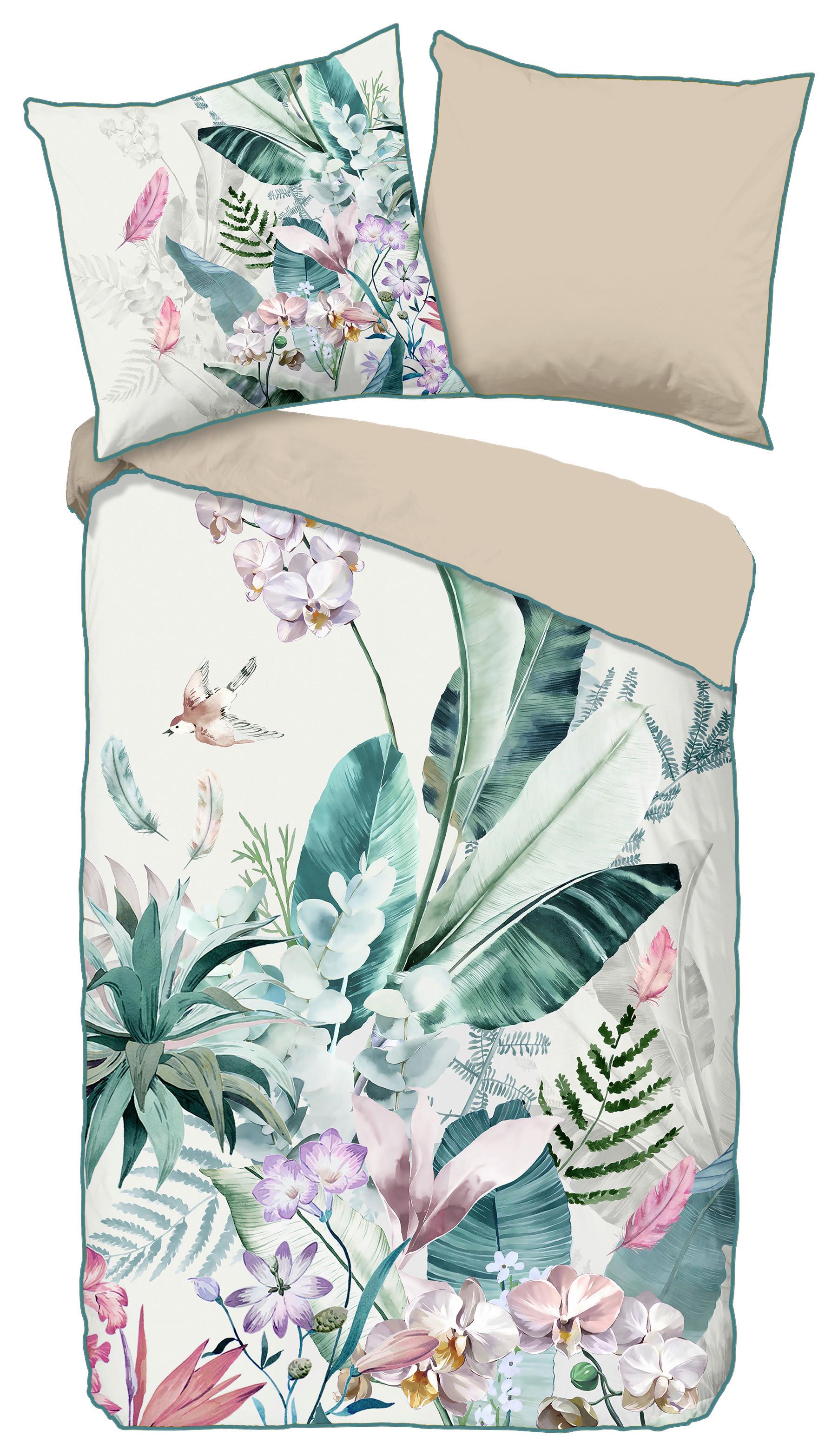 Wendebettwäsche Verdi Multicolor 135x200 cm - Multicolor, Natur, Textil (135/200cm)