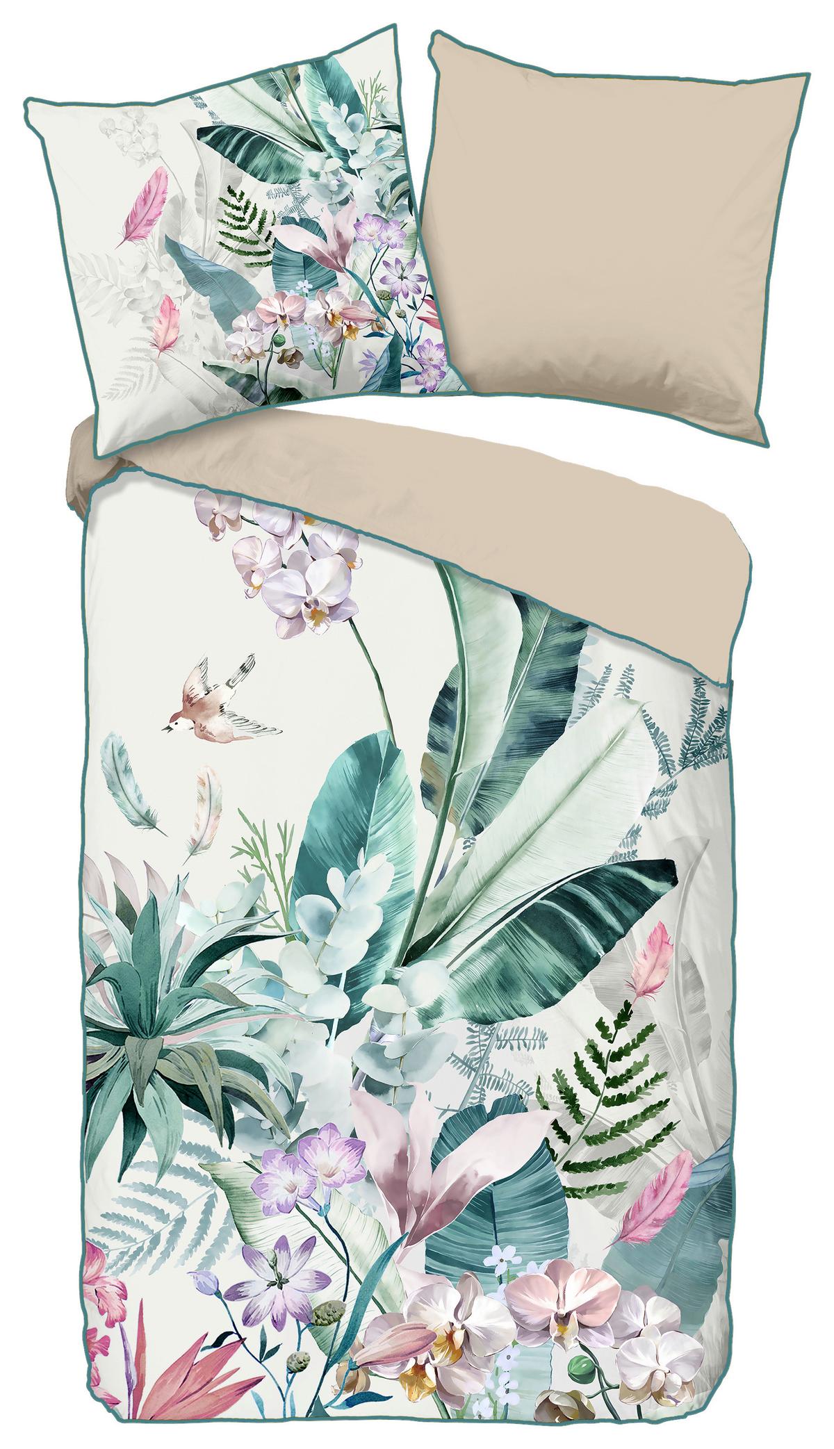 Wendebettwäsche Verdi Multicolor 135x200 Cm - Multicolor, Natur, Textil (135/200cm)