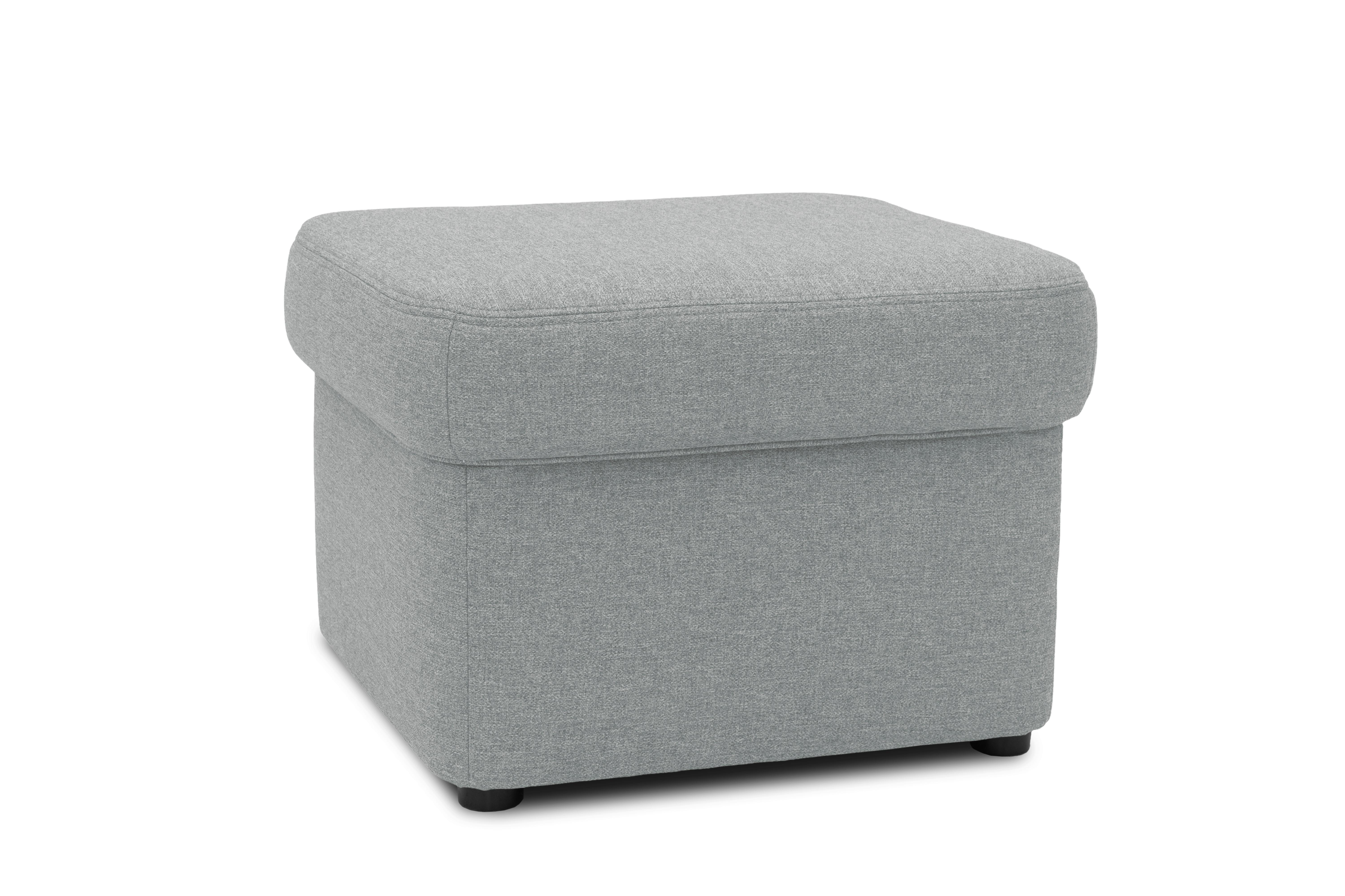 Polsterhocker Sarafina Mint Mikrofaser H: 40 Cm - Schwarz/Mintgrün, KONVENTIONELL, Textil (61/40/61cm) - MID.YOU
