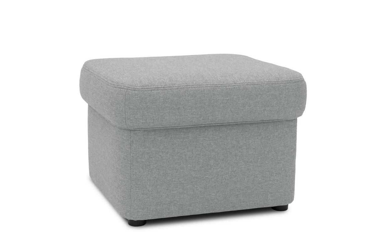 Polsterhocker Sarafina Mint Mikrofaser H: 40 Cm - Schwarz/Mintgrün, KONVENTIONELL, Textil (61/40/61cm) - MID.YOU