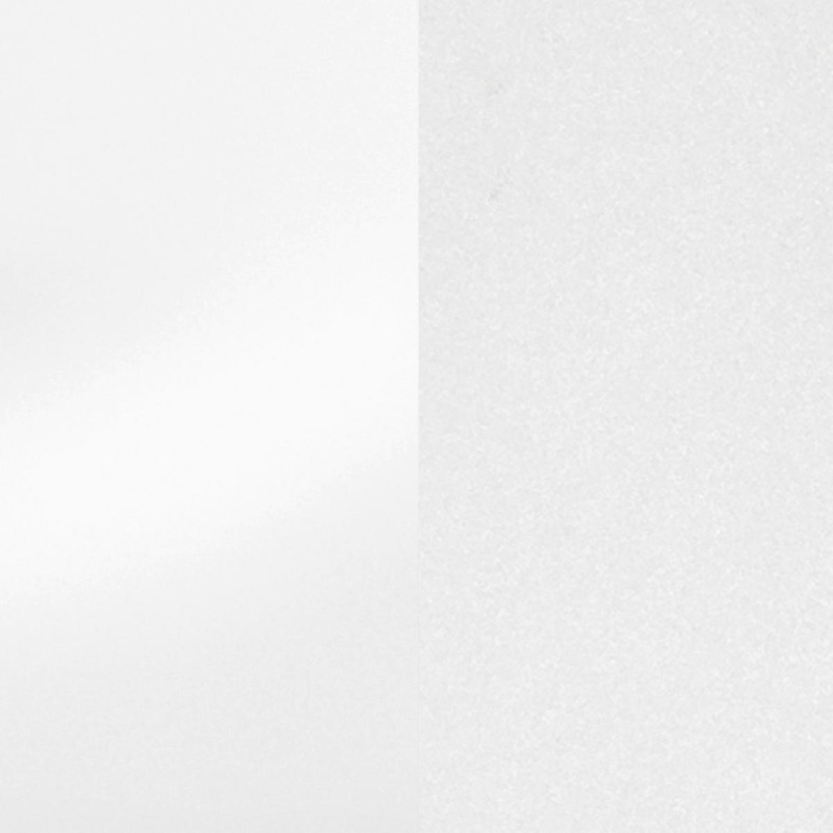 Küchenblock Mailand Weiß B: 340 cm - Weiß Hochglanz/Weiß, MODERN, Glas/Holzwerkstoff (340cm) - Held