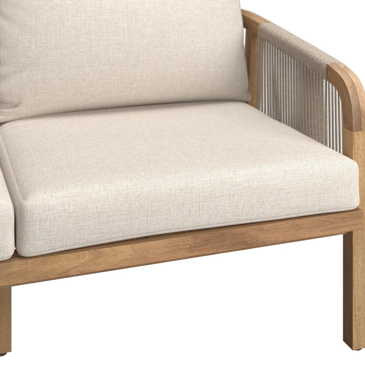 Loungegarnitur Talinn - Akaziefarben, MODERN, Holz (100/65/36cm) - Beldano