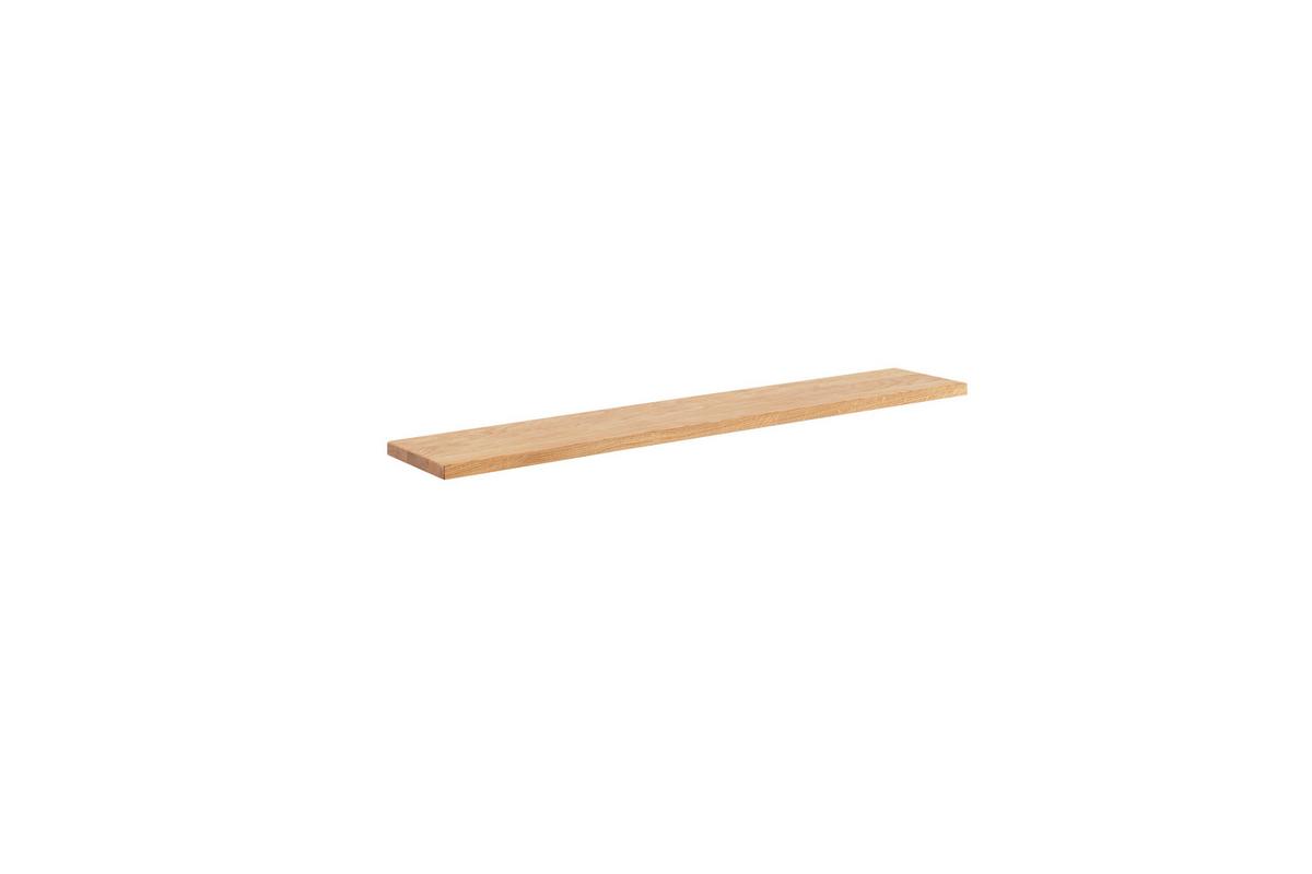Wandboard 110cm Greno Wildeiche Massiv - Wildeiche, ROMANTIK / LANDHAUS, Holz (110/3/20cm)