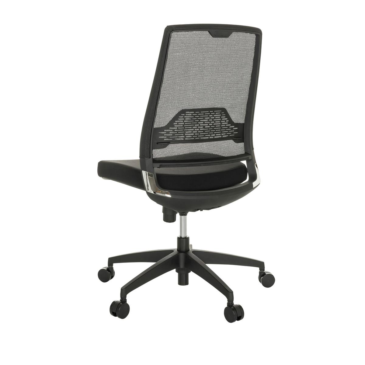 Drehstuhl Porto Eco I - Schwarz, Basics, Kunststoff/Textil (49/98-107/60cm) - MID.YOU