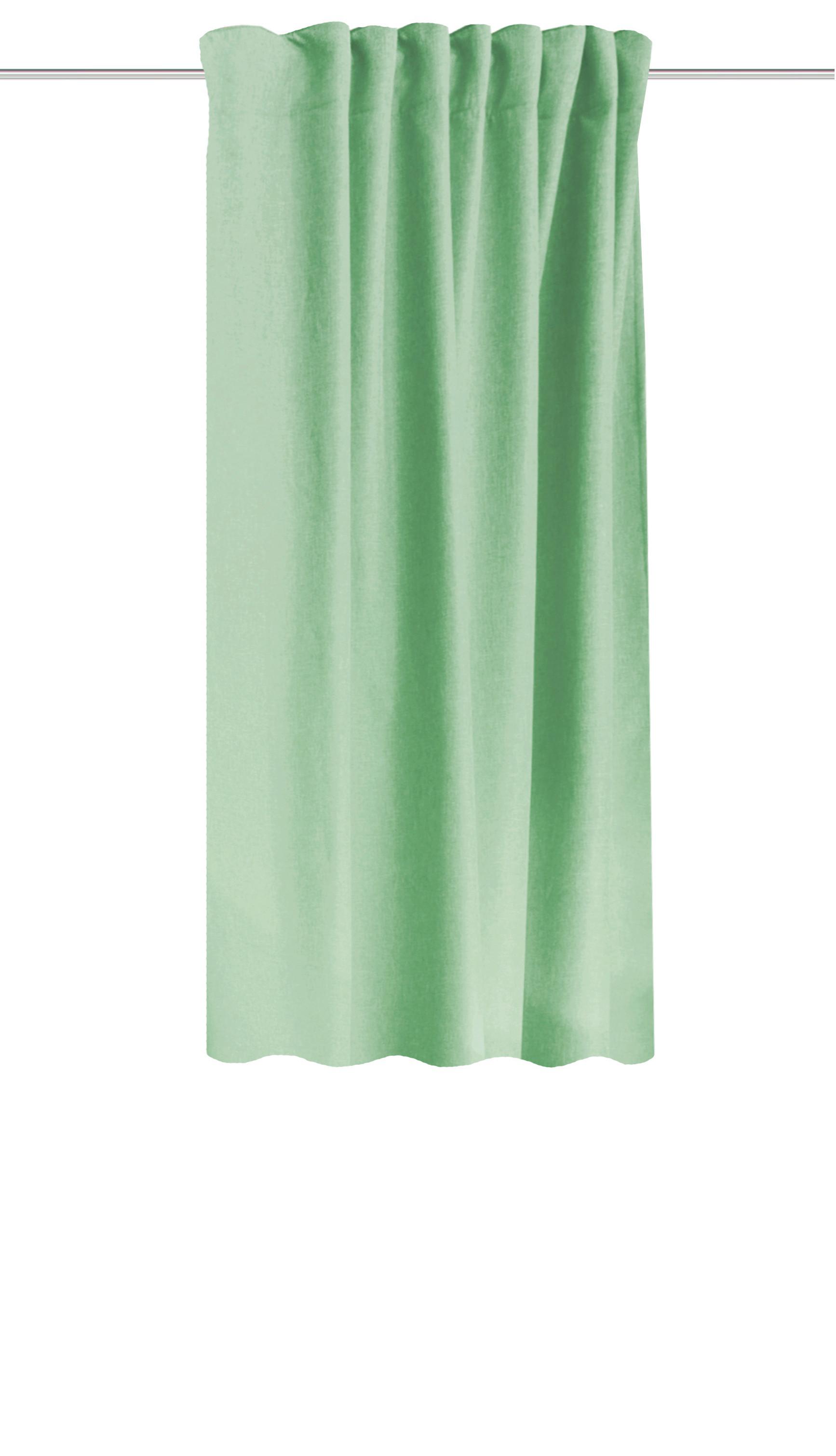 WÄRMESCHUTZVORHANG Eskimo Mintgrün B: 135 cm - Mintgrün, Basics, Textil (135/175cm) - Schmidt W. Gmbh