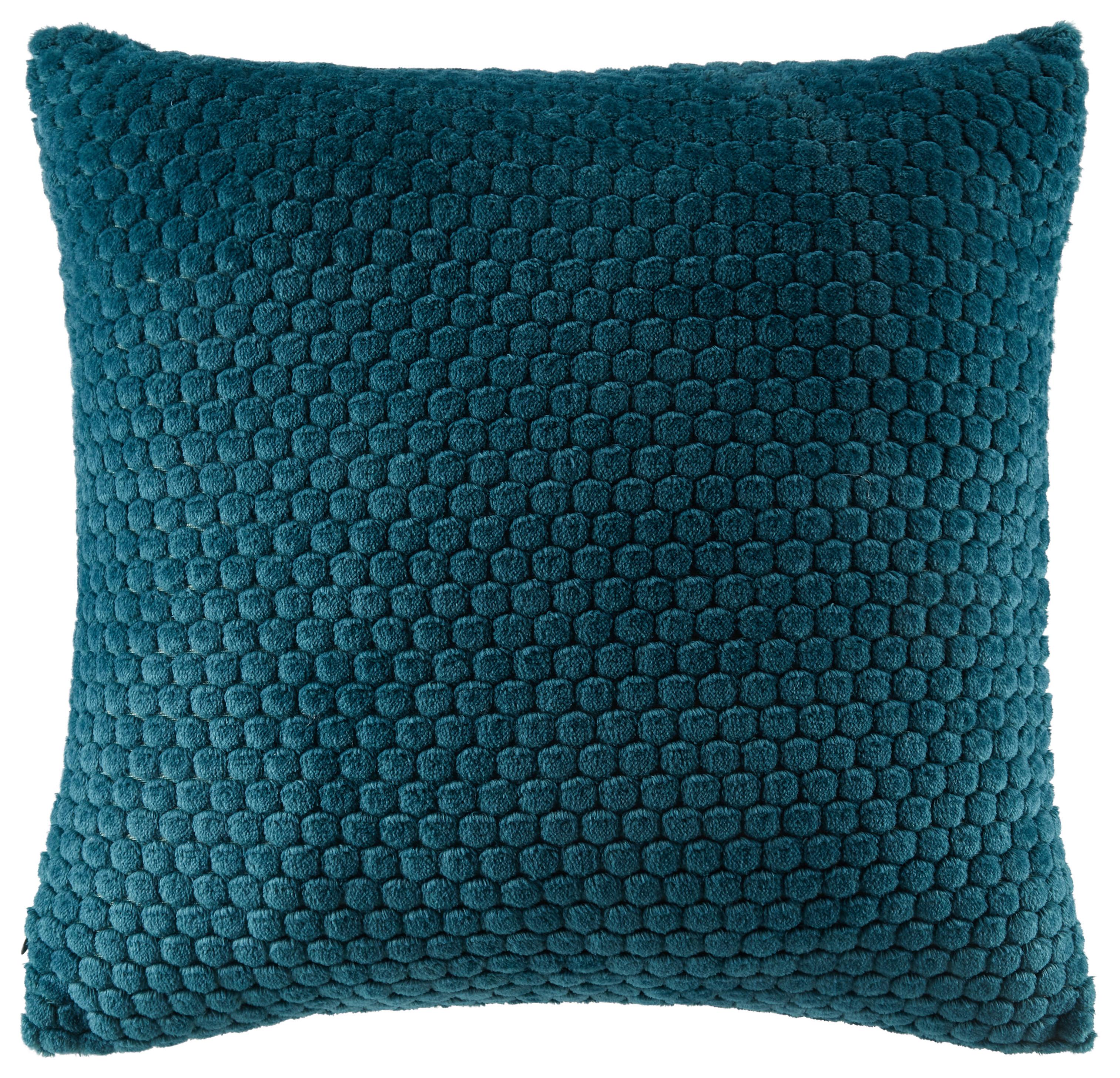Zierkissen Belinda 45x45 Cm Polyester Petrol Mit Zipp - Petrol, ROMANTIK / LANDHAUS, Textil (45/45cm) - James Wood