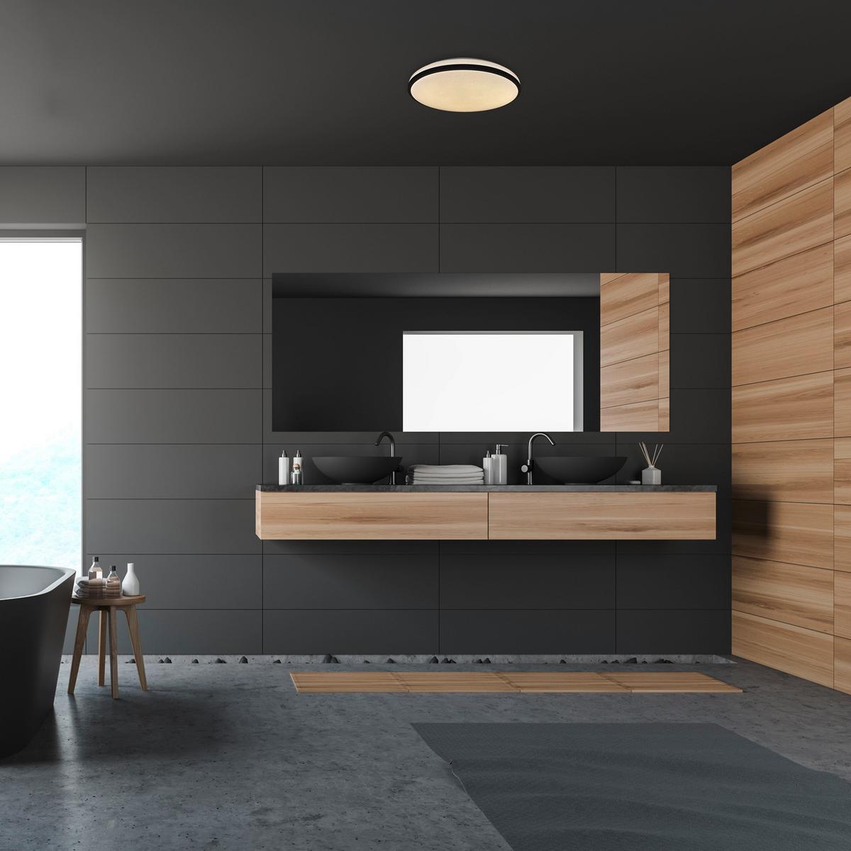 Fürdőszobai Mennyezeti Lámpa Slava - Basics, műanyag (6.5/33/33cm) - Rabalux