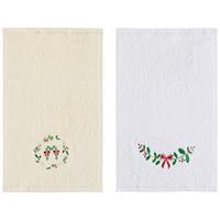 GÄSTETUCHSET JOHANNA - 2ER PACK - Beige/Weiß, ROMANTIK / LANDHAUS, Textil (30/50cm) - James Wood