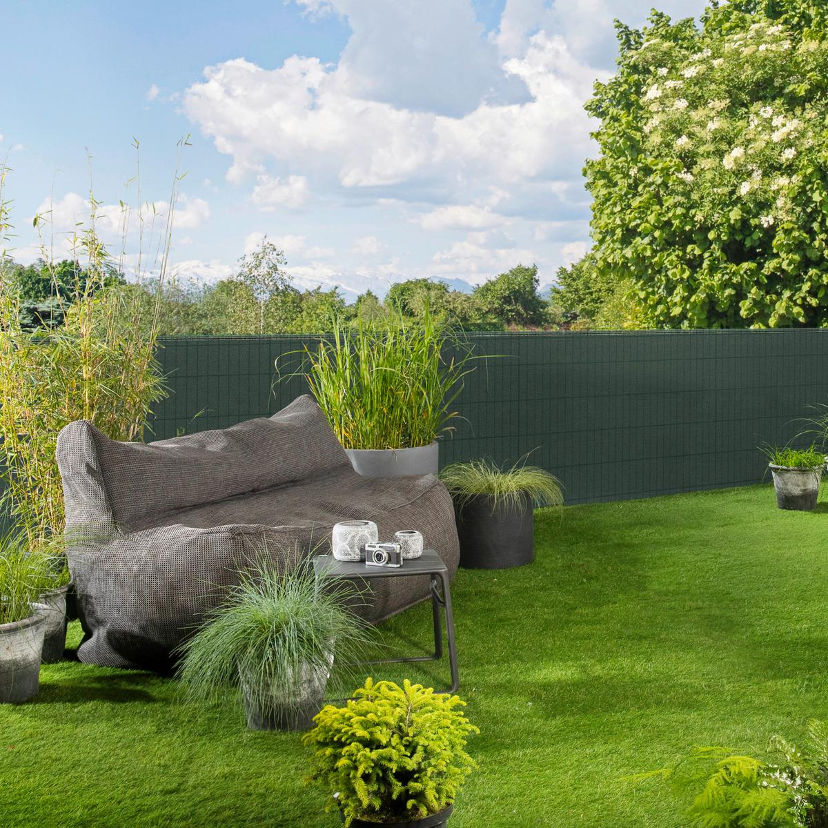 Sichtschutz Screenex Eco Kunststoff Grün - Grün, Basics, Kunststoff (1000/150cm)