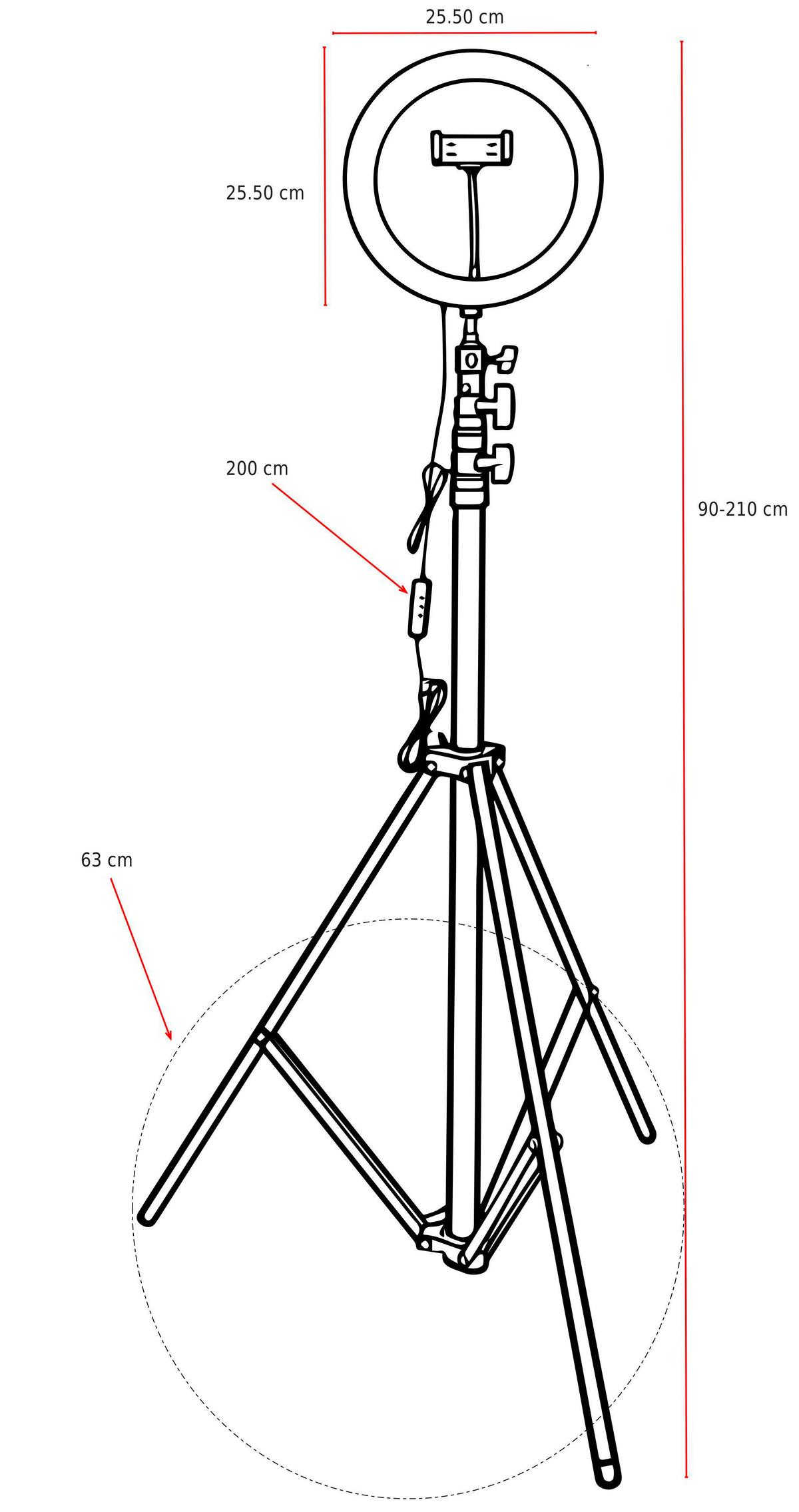 LED-STEHLEUCHTE Delgado - Opal/Schwarz, Design, Kunststoff/Metall (63/210cm) - Globo