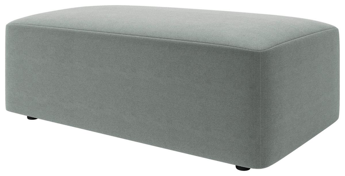 Hocker Wien, Grau B: 112 cm - Schwarz/Grau, MODERN, Textil (112/44/66cm) - Trendmanufaktur