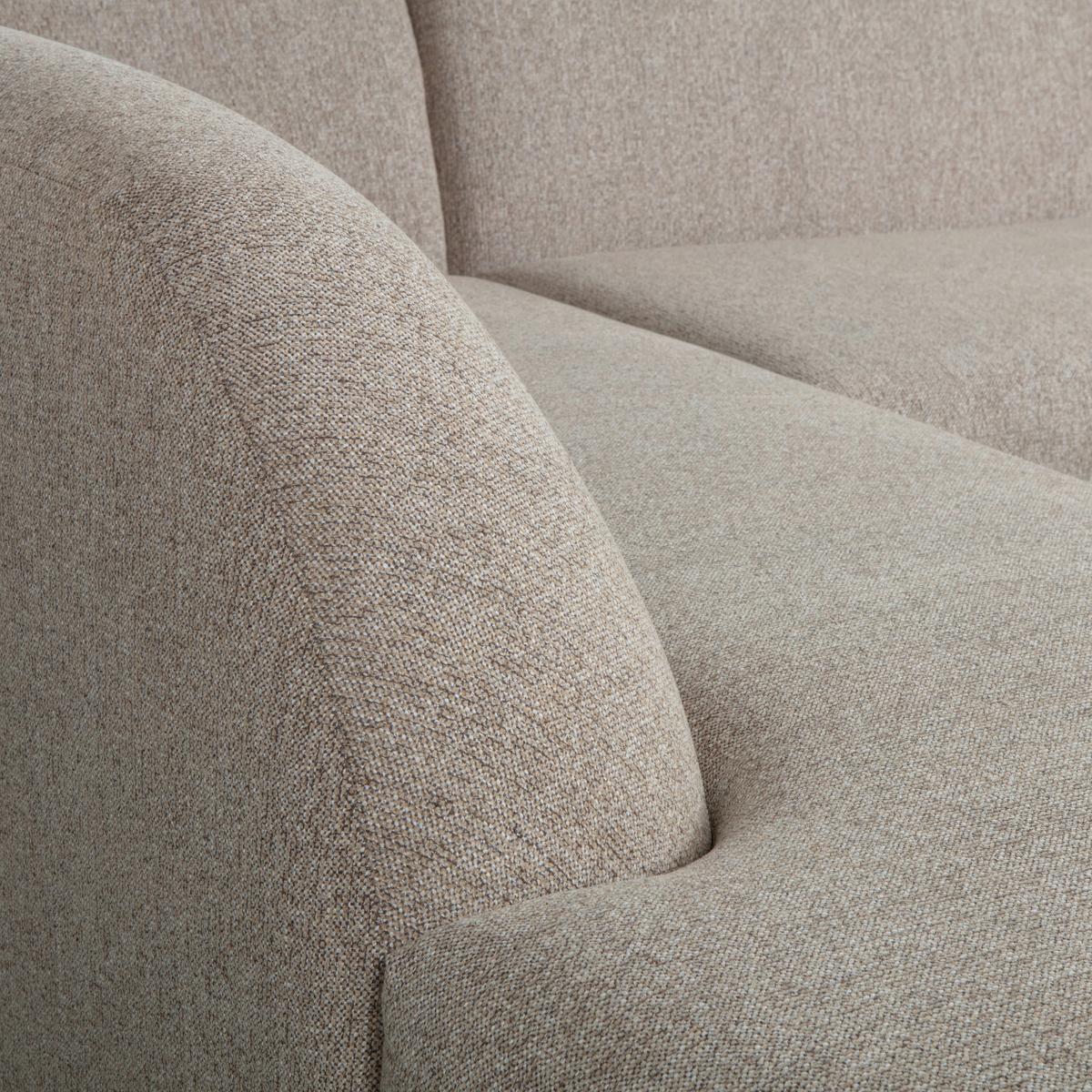 Ecksofa Sloping Naturfarben S: 225x274cm - Naturfarben, Design, Textil (225/274cm) - Livetastic