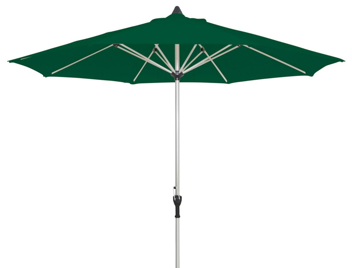 Sonnenschirm Acamp Acapole DM: 300cm Dunkelgrün - Platinfarben/Dunkelgrün, Basics, Textil/Metall (300cm) - Gardenson