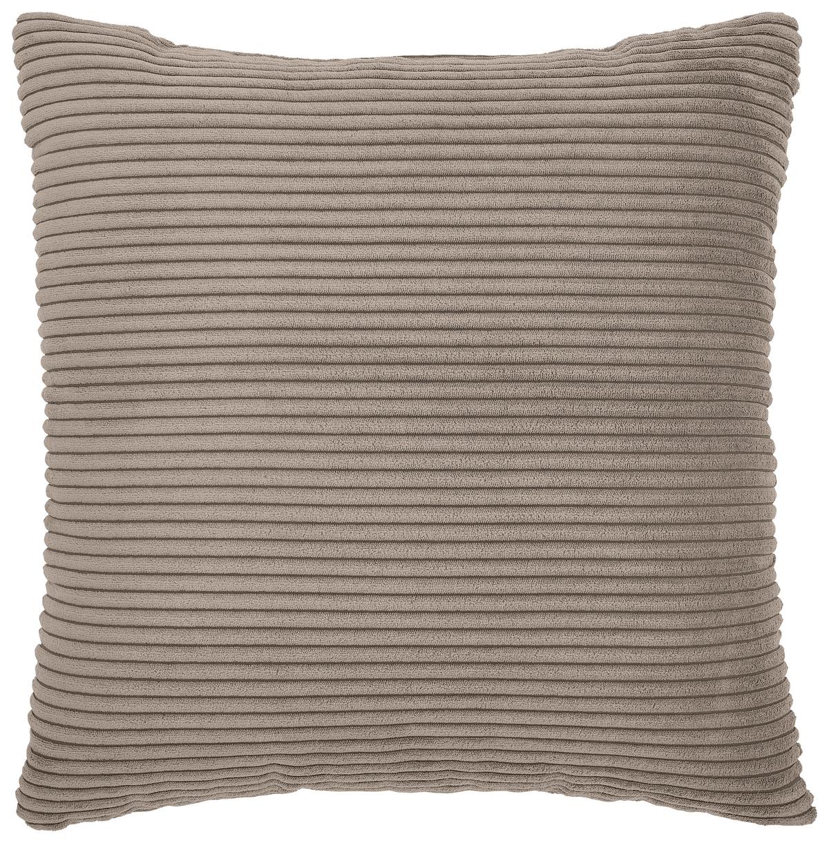 Schlafsofa Vouge Taupe Bettkasten, B: 255 Cm - Taupe/Buchefarben, KONVENTIONELL, Textil (255/86/123cm) - Livetastic