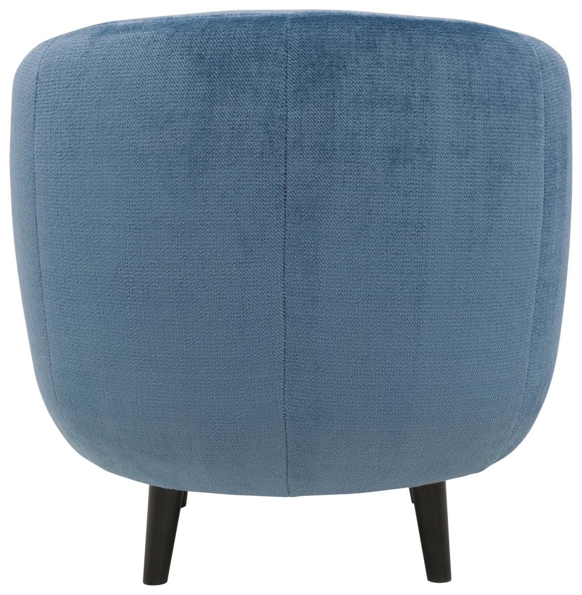 Sessel Looks Xiv - Blau/Schwarz, Design, Textil (72/72/76cm) - LOOKS by W.Joop