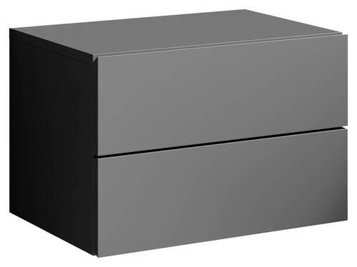 Nachkästchen Graphitfarben H: 28 Cm Cabo - Graphitfarben, MODERN, Holzwerkstoff (42/28/30cm) - Livetastic