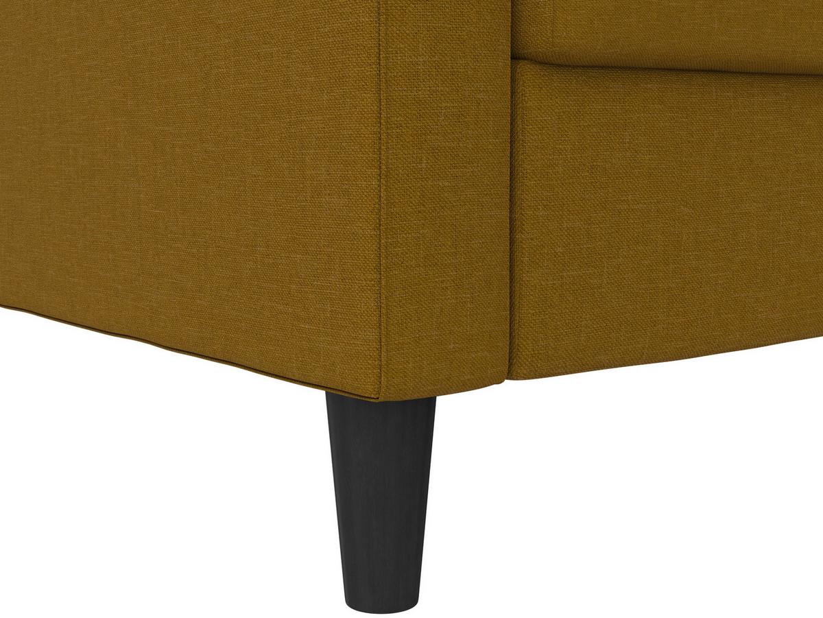 Ecksofa Palermo Currygelb, mit Stauraum - Currygelb/Schwarz, Basics, Textil (213/154cm) - Livetastic