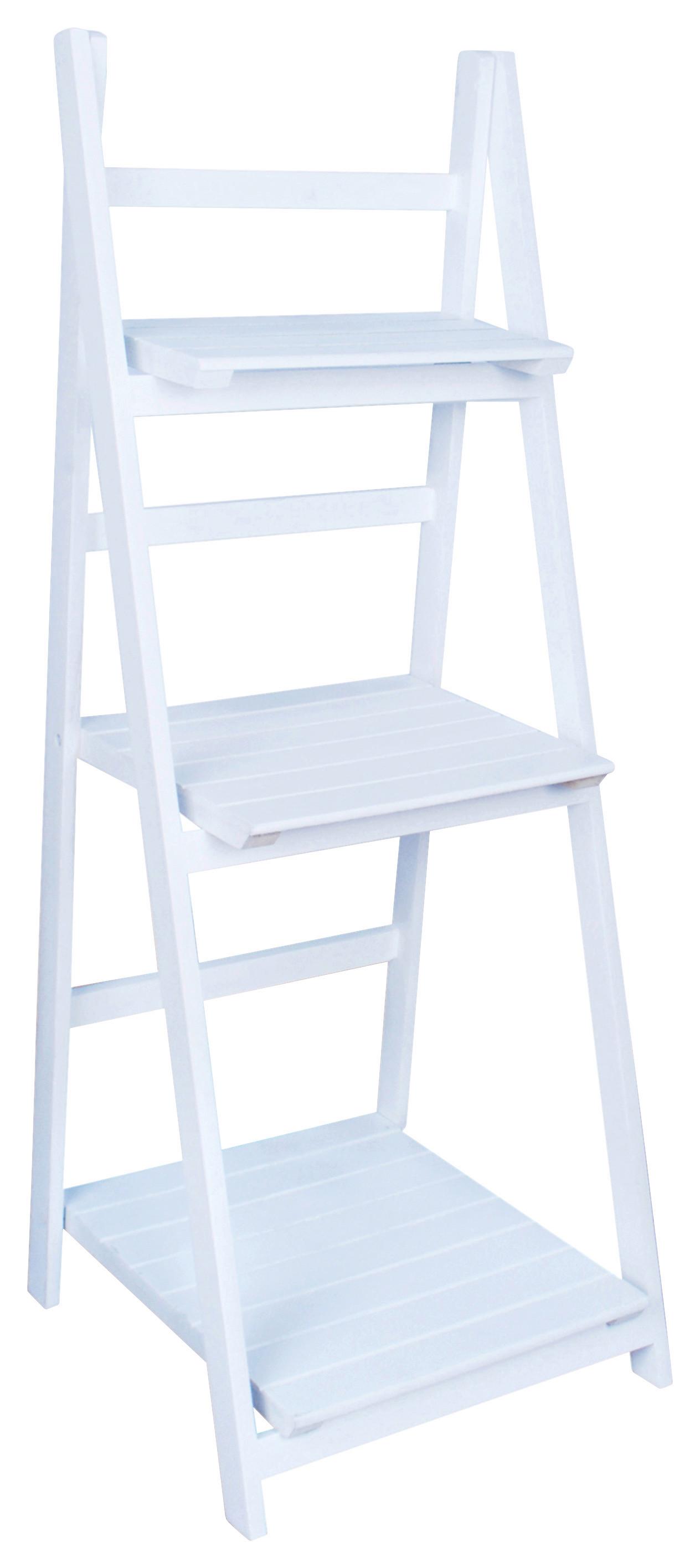 STANDREGAL SIMON B422105-3 - Weiß, MODERN, Holz/Holzwerkstoff (41,5/107/40cm)
