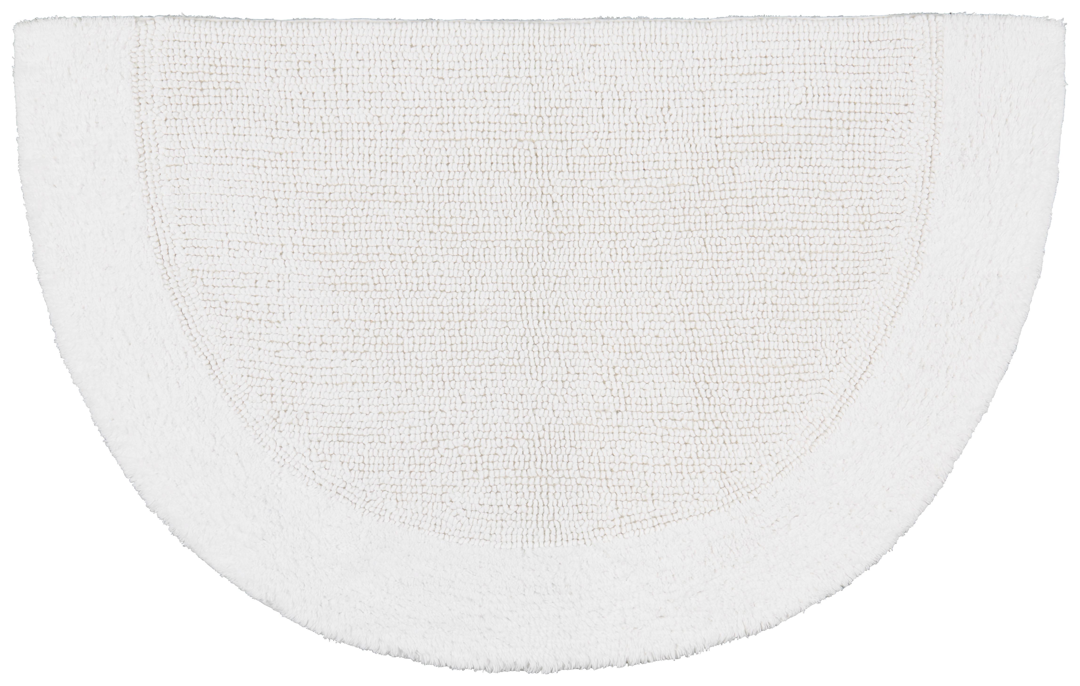 KOUPELNOVÁ PŘEDLOŽKA Karen, 50/80cm, bílá - bílá, Konvenční, textil (50/80cm) - Premium Living