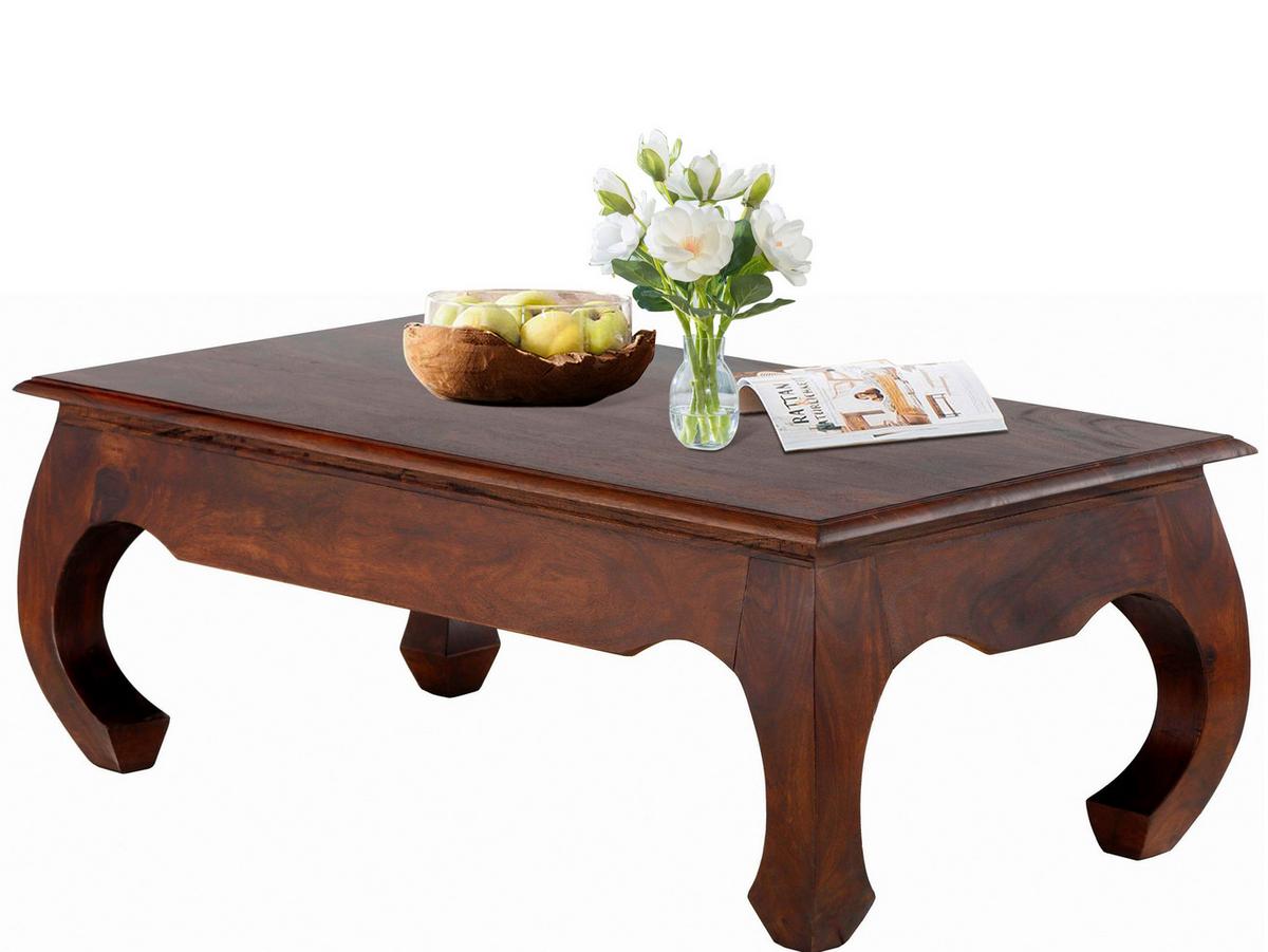 Couchtisch Kumar Braun - Braun/Akaziefarben, Design, Holz (110/40/60cm) - MID.YOU