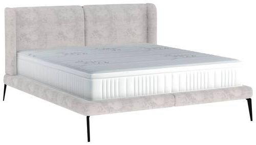 Polsterbett Mit Matratze 180x200 Tessina Sorisso Creme - Creme/Schwarz, MODERN, Textil (180/200cm) - Livetastic