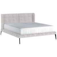 Polsterbett Mit Matratze 180x200 Tessina Sorisso Creme - Creme/Schwarz, MODERN, Textil (180/200cm) - Livetastic