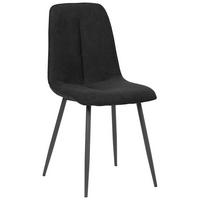 Stuhl Lago Schwarz Lago - Schwarz, MODERN, Holz/Textil (47/87/58cm) - P & B