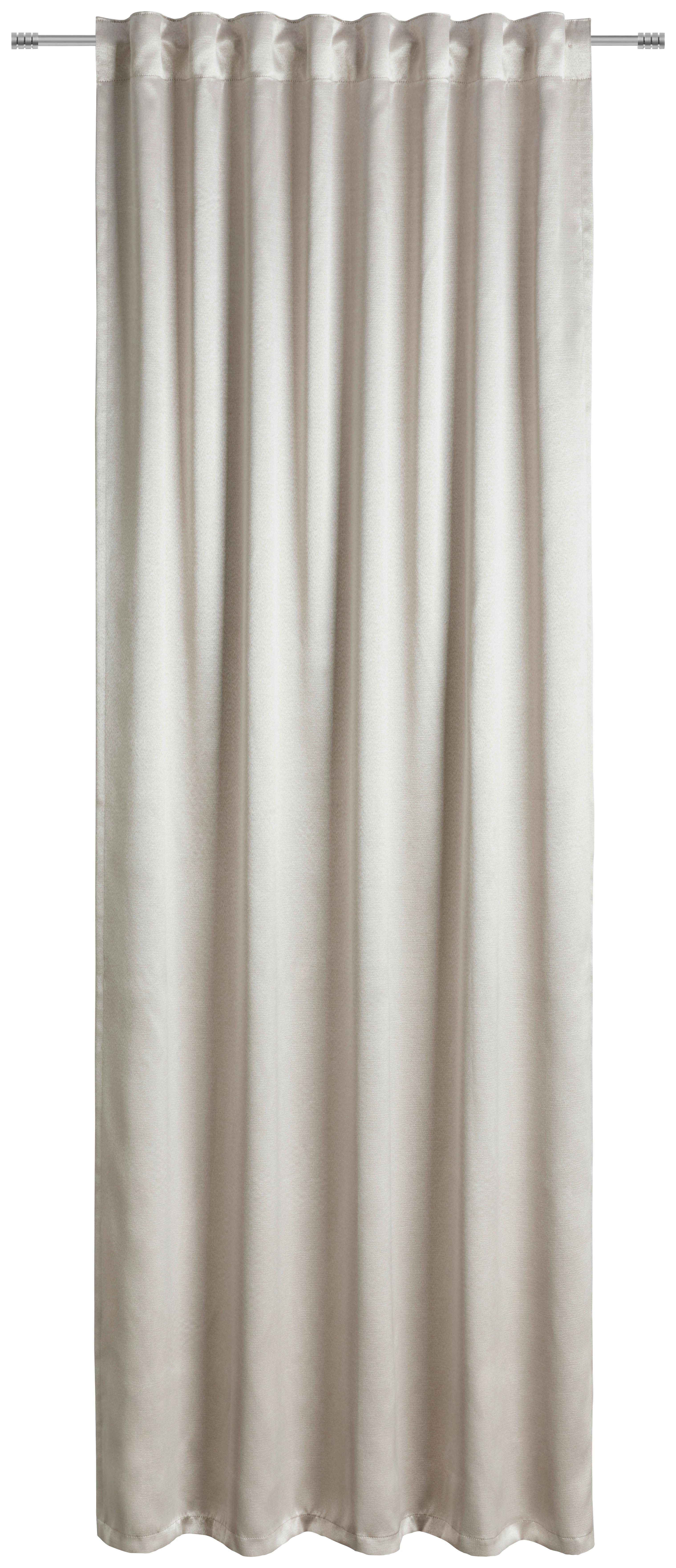 Verdunklungsvorhang Loana mit Kombiband 135x245 cm Beige