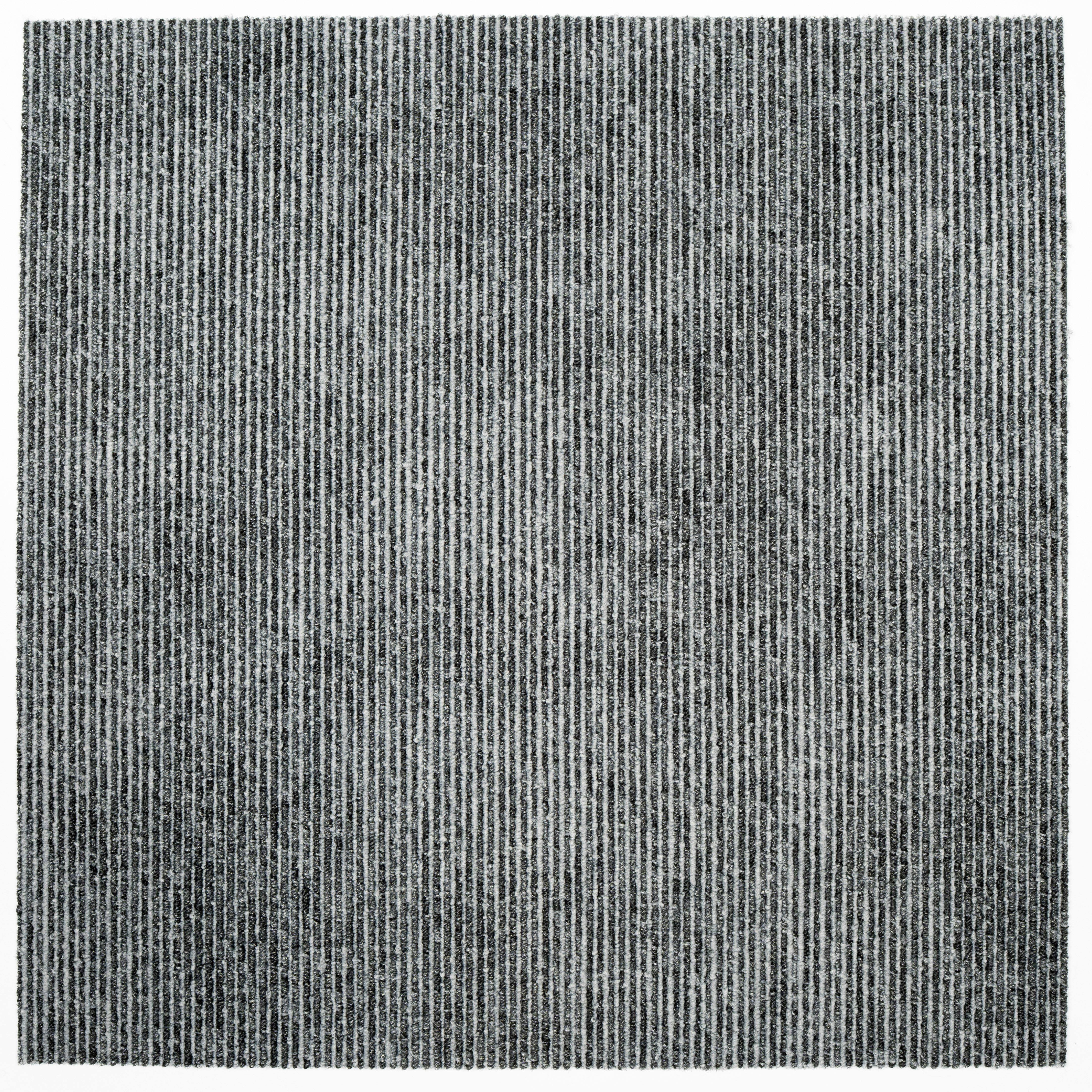 Teppichfliese Grau Marmaris 50x50 cm Florhöhe 3 mm - Dunkelgrau/Hellgrau, Basics, Textil (50/50cm)