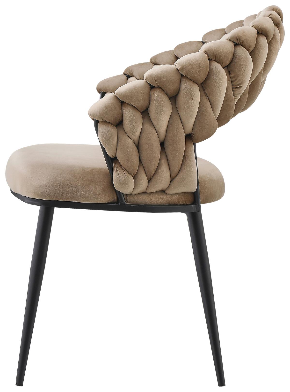 SADA ŽIDLÍ S PODRUČKAMI FINESSE 125 - černá/béžová, Design, kov/plast (61/82/60cm) - Kayoom