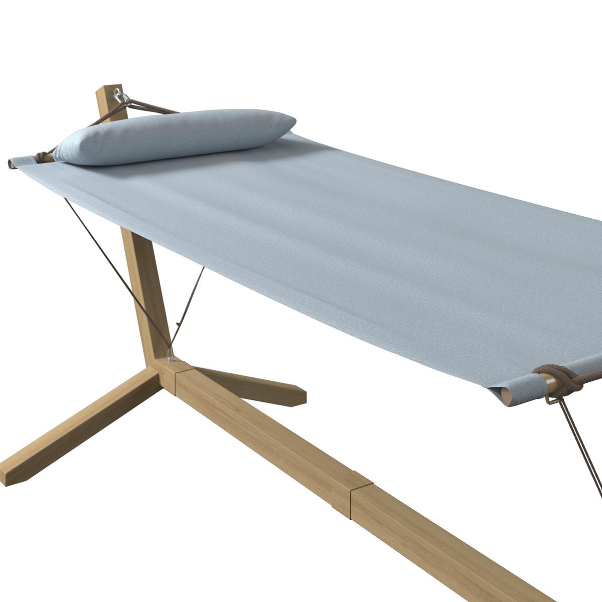 Hängematte Cesena - Gelb/Hellgrau, MODERN, Textil/Metall (296/111/108cm) - Beldano