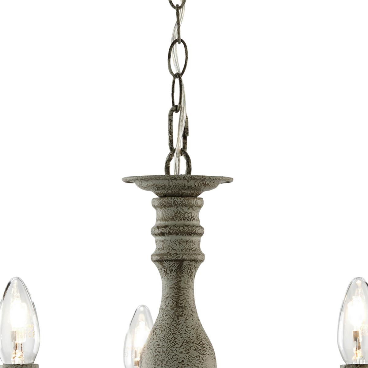 Hängeleuchte Greythorne 5lt 2265-5gy - Grau, Trend, Metall (60/47cm)