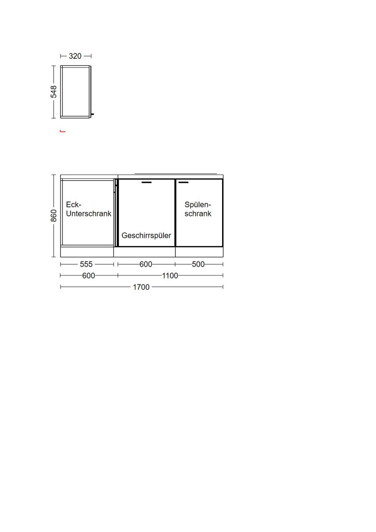 Eckküche Nepal mit Geräten 280x170 cm Kaschmir/Eiche - Kaschmir/Sonoma Eiche, MODERN, Holzwerkstoff (280/170cm) - FlexWell