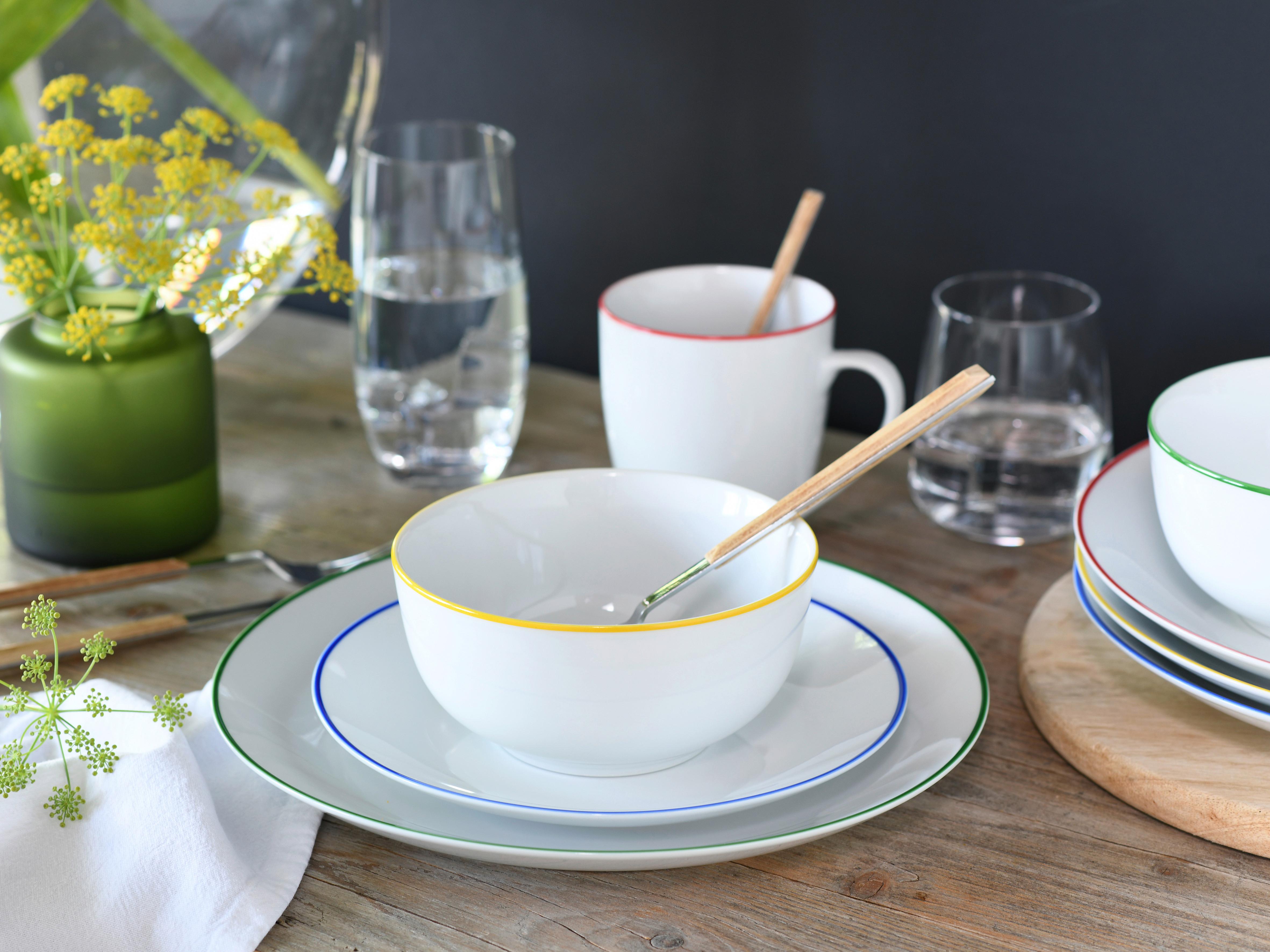 Kombiservice Luna Color Line Multicolor L: 39 Cm - Multicolor, Basics, Keramik (39/34/31cm) - Creatable