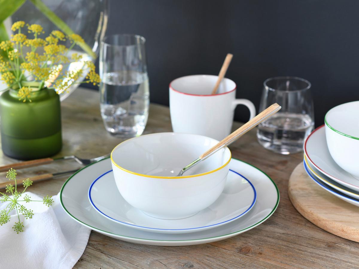 Kombiservice Luna Color Line Multicolor L: 39 cm - Multicolor, Basics, Keramik (39/34/31cm) - Creatable