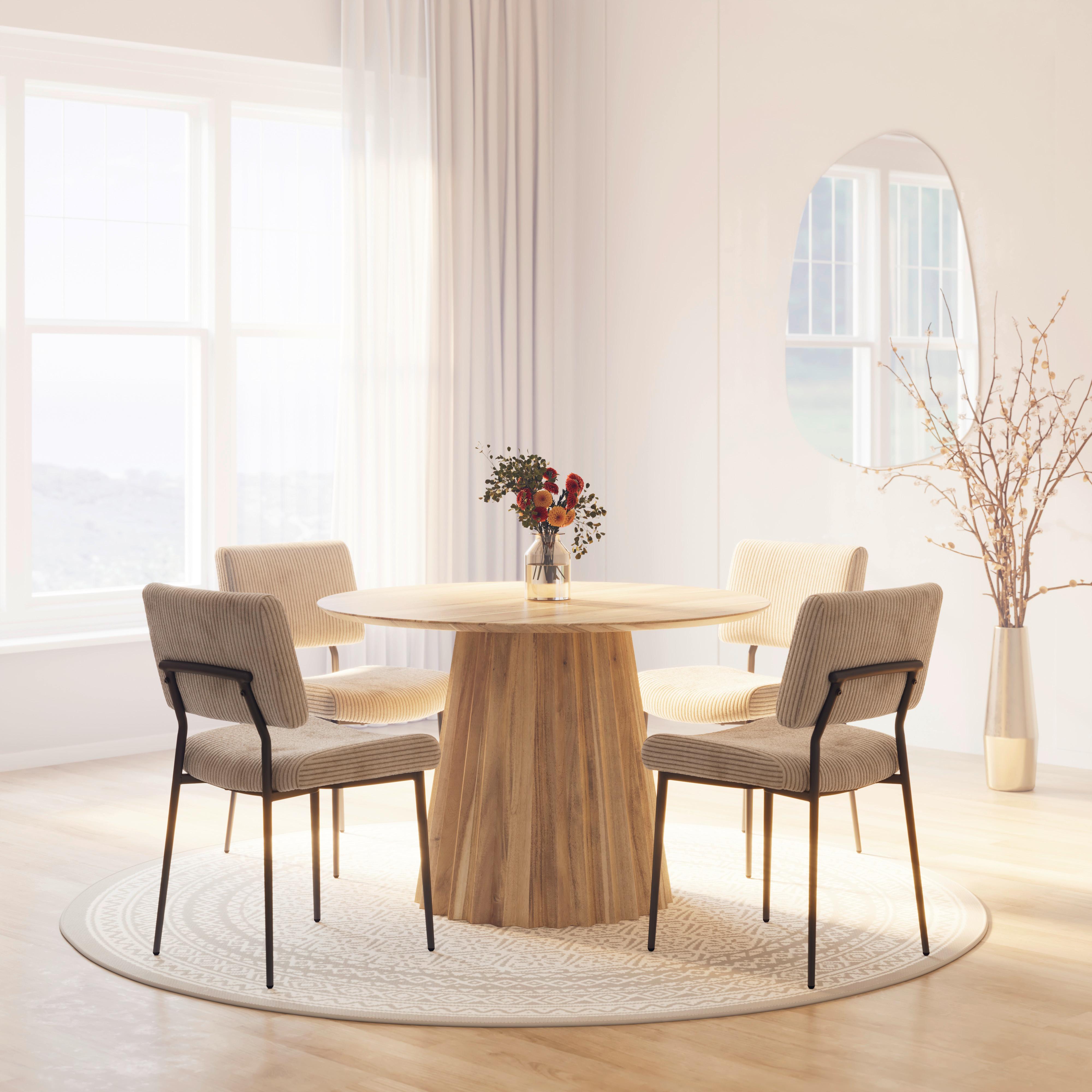 Jedálenský stôl ALLEGRA 120 - farba akácie, Modern, drevo (120/76cm) - Bessagi Home