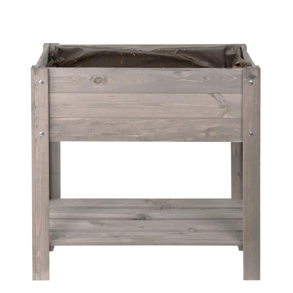 Hochbeet Echtholz Kiefer 80,5x78,5x40 cm Anthrazit