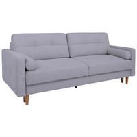 Schlafsofa Noret Graublau B: 222 Cm - Eiche Wotan/Hellgrau, KONVENTIONELL, Textil (222/93/99cm) - MID.YOU