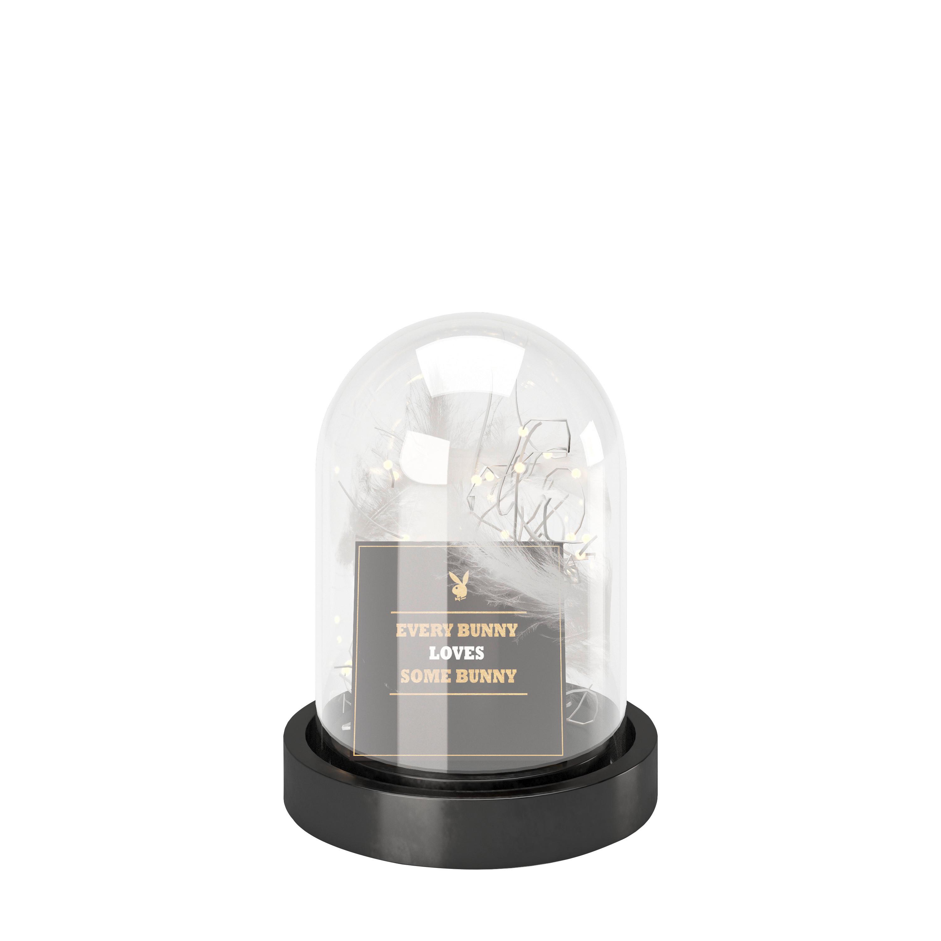 Led-deckenleuchte Ann Mit Batteriebetrieb - Schwarz, Basics, Glas/Kunststoff (12/22,4/12cm) - Playboy